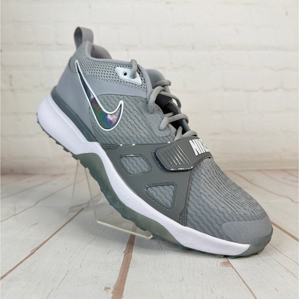 Nike Air Zoom Diamond Elite Turf Gray Baseball Shoes Mens Size 10.5 FN4250-001